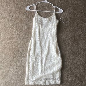 White body con dress